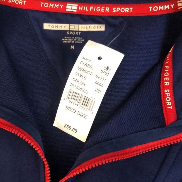 NEW w/ tag TOMMY HILFIGER Sport crop quarter-zip - Picture 8 of 9